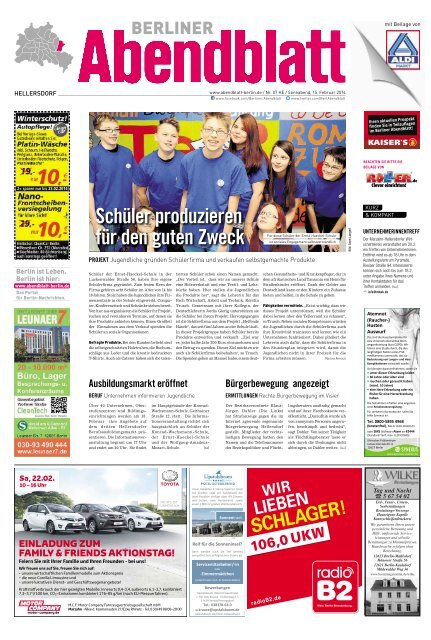 Schüler produzieren für den guten Zweck - Berliner Abendblatt