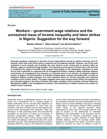 workers - Academic Journals