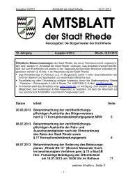 Amtsblatt Ausgabe 09-2013 - Stadt Rhede