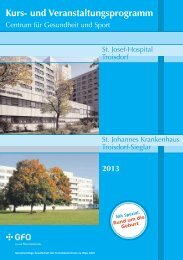 und Veranstalungsprogramm 2013 für Gesundheits - Stadt Troisdorf