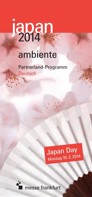 Partnerland-Programm (PDF) - Ambiente. - Messe Frankfurt