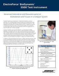 ElectroForce® BioDynamic® 5500 Test Instrument ... - Bose