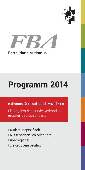 Programm 2014 - Autismus