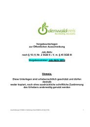 Verdingungsunterlagen Job Aktiv 2014 - Odenwaldkreis