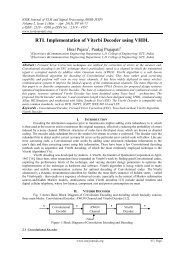 RTL Implementation of Viterbi Decoder using VHDL - IOSR