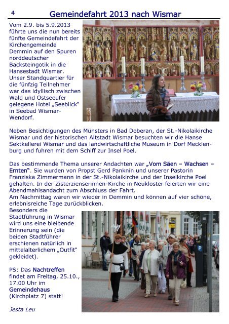 2013_10+11 - Kirche Demmin Wotenick Nossendorf