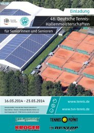 Einladung 46. Deutsche Tennis- Hallenmeisterschaften