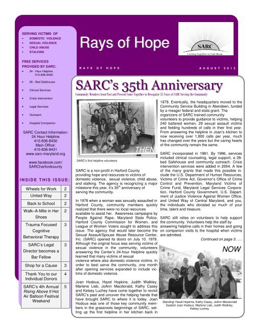 Check out our summer newsletter! - SARC