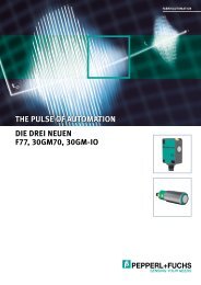The Pulse of Automation - Ultrasonics by Pepperl+Fuchs - Die drei ...