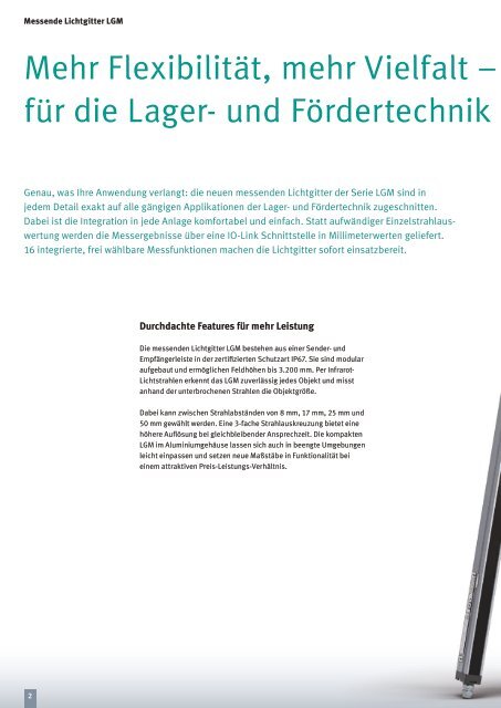 Measuring with intelligence - Messendes Lichtgitter ... - Pepperl+Fuchs