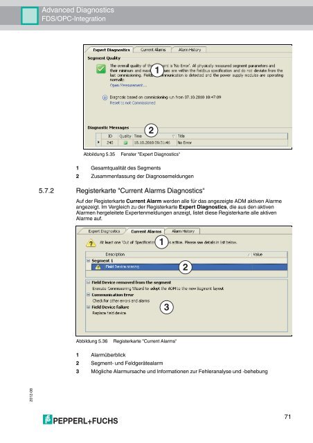 Advanced Diagnostics HANDBUCH - Pepperl+Fuchs