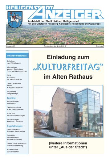 Stadtanzeiger 2013-07 - Heilbad Heiligenstadt