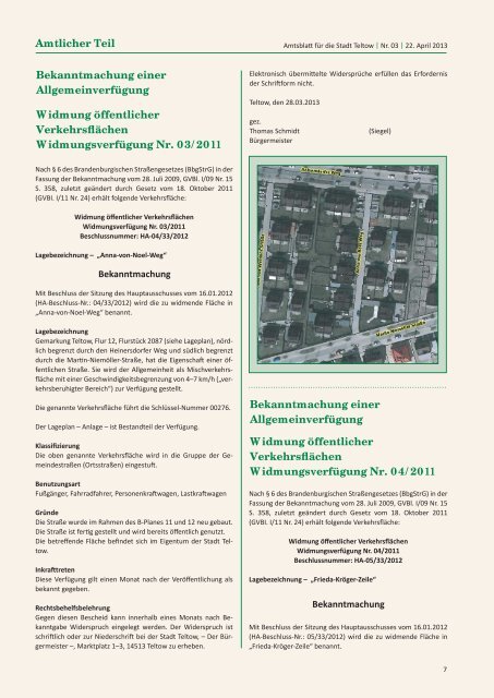 Amtsblatt Teltow 3_2013.indd - der Stadt Teltow