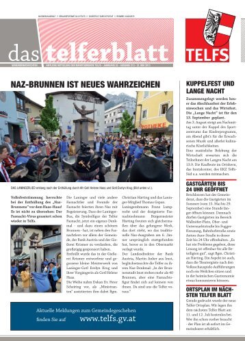 Telferblatt 213 vom 31.05.13 - Marktgemeinde Telfs