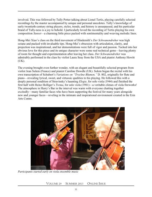 Summer 2013 - The American Viola Society