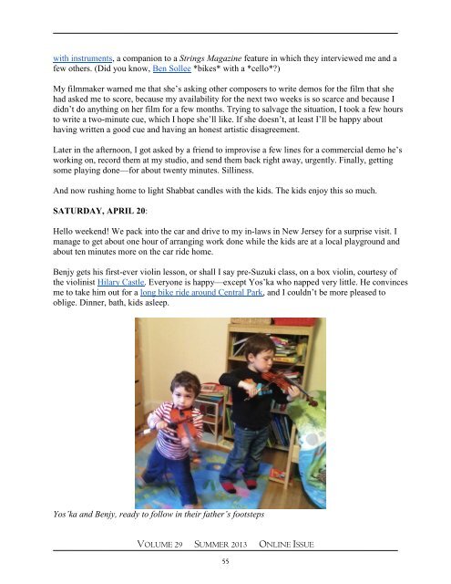 Summer 2013 - The American Viola Society