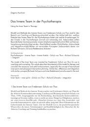 Das Innere Team in der Psychotherapie - CIP-Medien