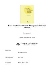 Internet & Intranet Security Management - Risks & Solutions