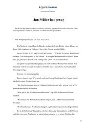 Jan Müller hat genug - Reporter-Forum
