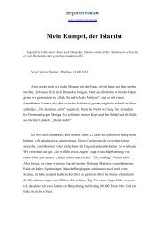 Mein Kumpel, der Islamist - Reporter-Forum