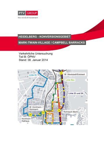 Verkehrliche Untersuchung ÖPNV, Januar 2014 - Stadt Heidelberg