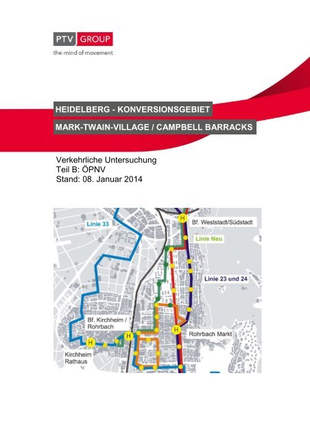 Verkehrliche Untersuchung ÖPNV, Januar 2014 - Stadt Heidelberg