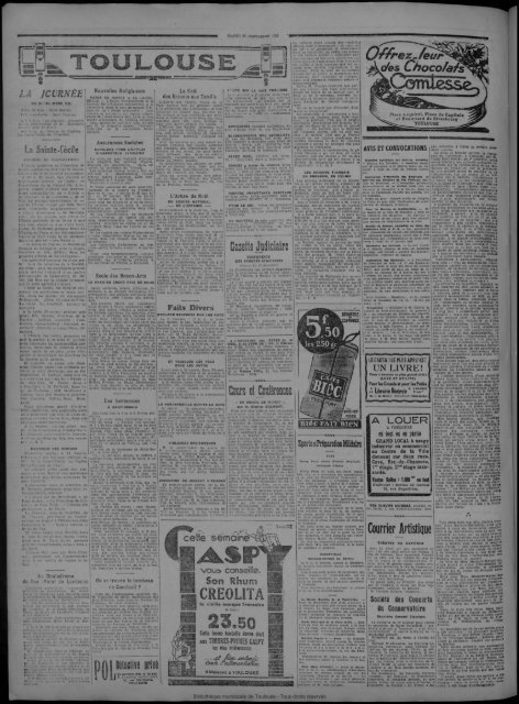 20 décembre 1932 - Presse régionale