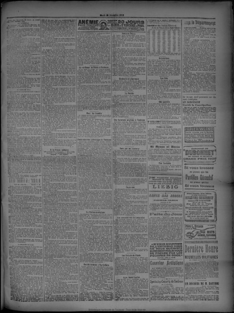 10 Décembre 1907 - Presse régionale