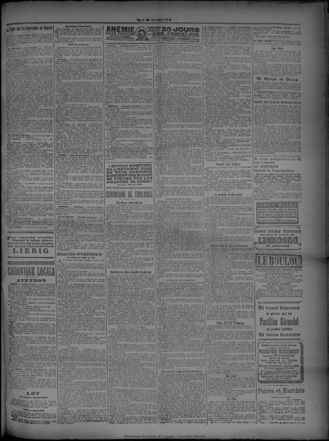 10 Décembre 1907 - Presse régionale