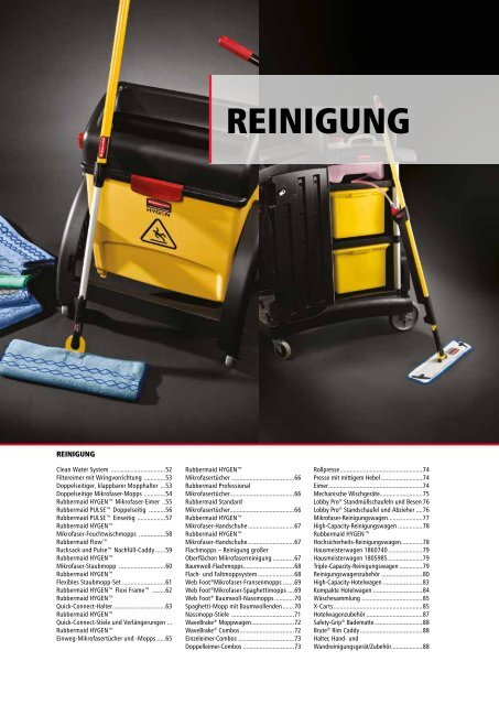 REINIGUNG - Rubbermaid Commercial Products