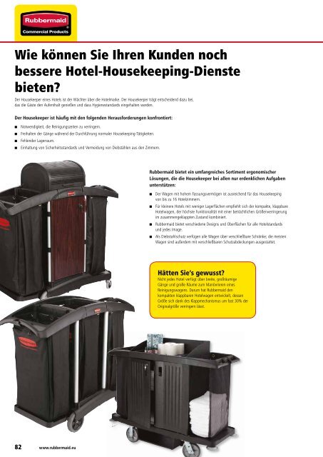 REINIGUNG - Rubbermaid Commercial Products