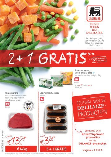 2 + 1 gratis - Delhaize