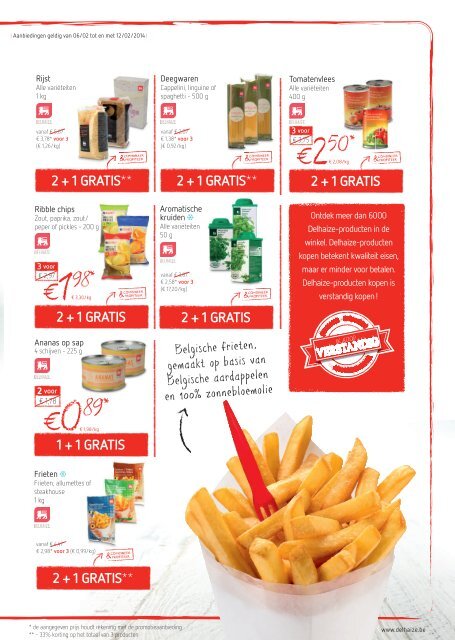 2 + 1 gratis - Delhaize