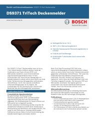 DS9371 TriTech Deckenmelder - Bosch Security Systems