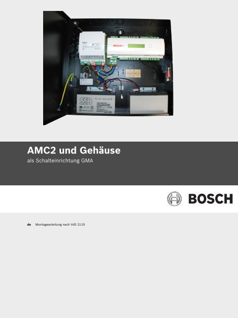 AMC2 und Gehäuse - Bosch Security Systems