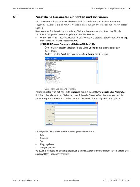 AMC2 und Gehäuse - Bosch Security Systems