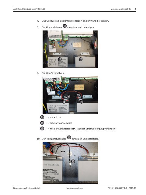 AMC2 und Gehäuse - Bosch Security Systems