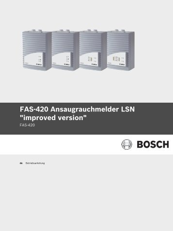 Betriebsanleitung - Bosch Security Systems