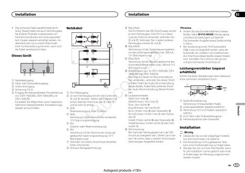 CD/USB receiver Pioneer DEH-1500UB