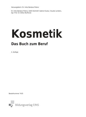 Leseprobe Kosmetik - Das Buch zum Beruf