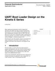 AN4767, UART Boot Loader Design on the Kinetis E Series ...