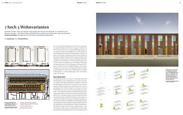 7 hoch 3 Wohnvarianten - Bauwelt