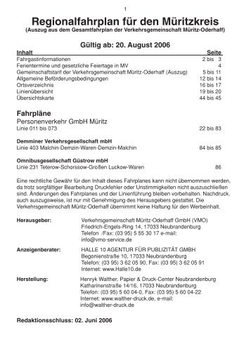 Persönlicher Fahrplan