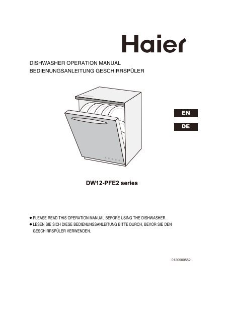 DW12-PFE2 series - Haier