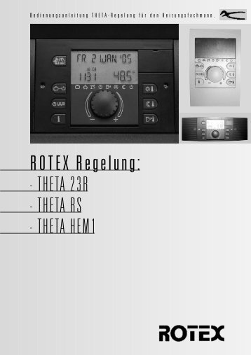 ROTEX Regelung: - THETA 23R - THETA RS - THETA HEM1