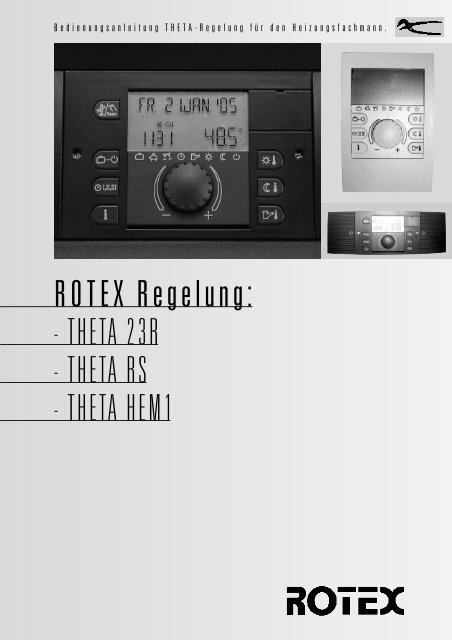 ROTEX Regelung: - THETA 23R - THETA RS - THETA HEM1