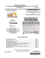 Frymaster – H55 y H55-2 Freidoras de Gas de Alta Eficiencia