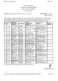 Transfer Order Or - Directorate of Education