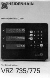 TNC 355 Manual for Installation and Commissioning - heidenhain