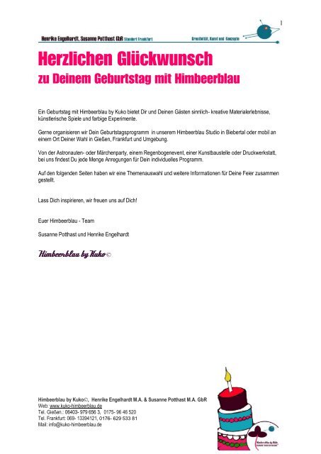 Programm zum Download - Himbeerblau by Kuko - Himbeerblau by ...